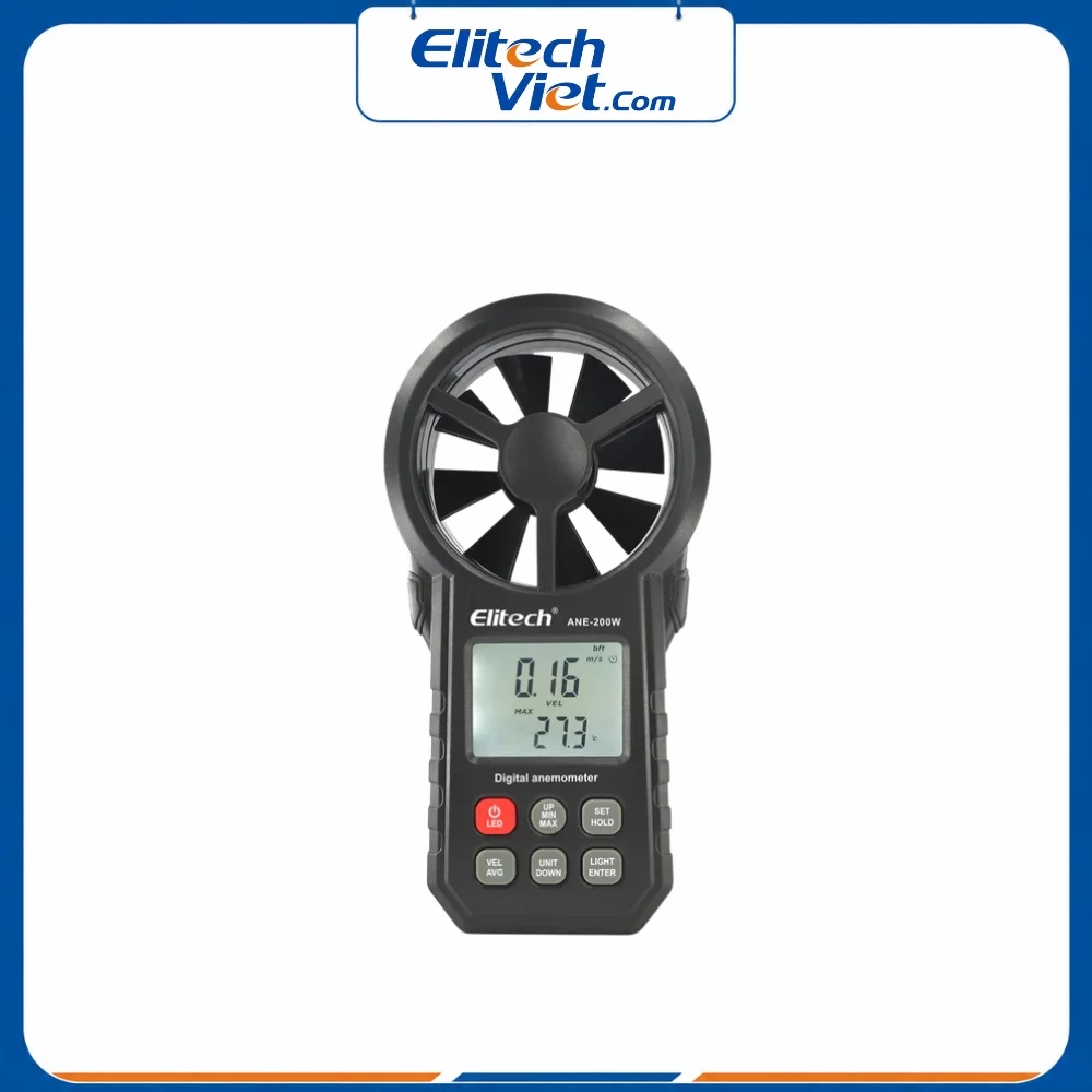 Máy đo tốc độ gió Elitech ANE-200W (Kết nối Bluetooth)