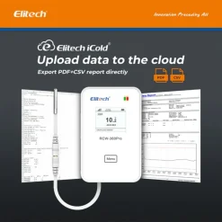 Máy ghi nhiệt độ 4G Elitech RCW-360Pro-SC-4G xuất dữ liệu