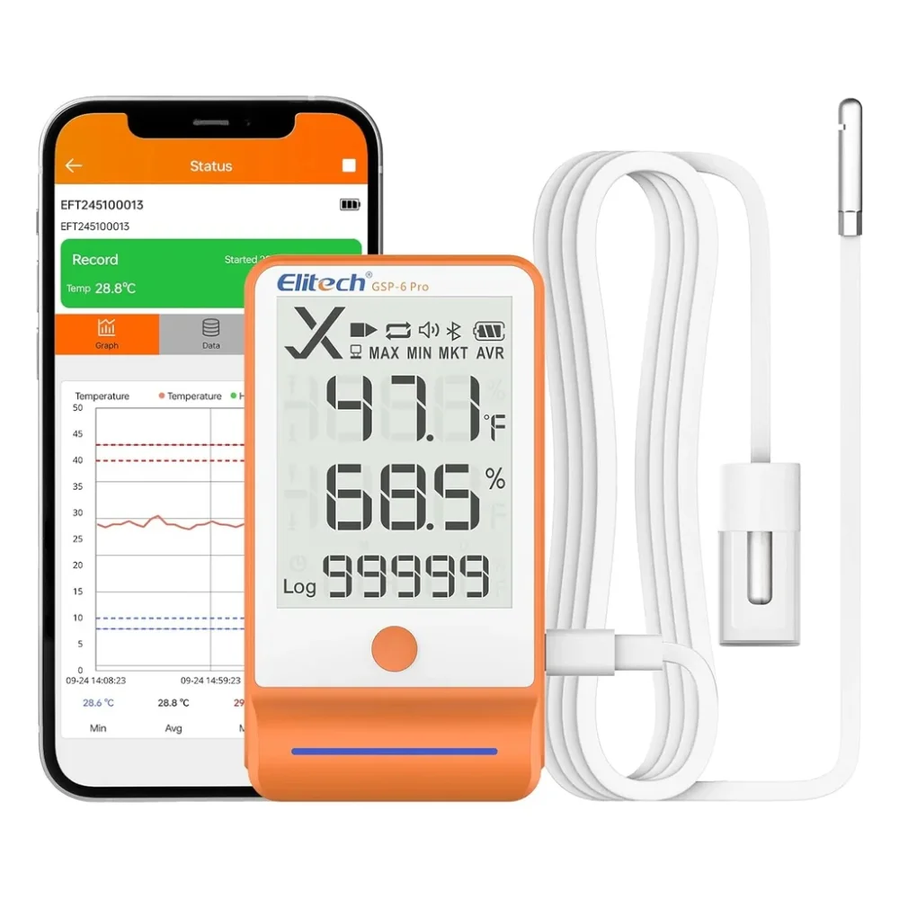 Nhiệt ẩm kế tự ghi Elitech GSP-6Pro chính hãng