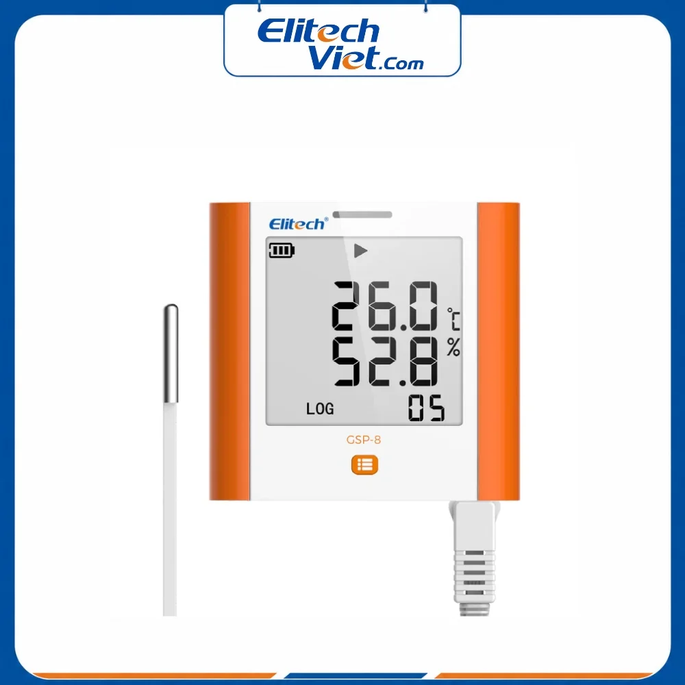 Nhiệt ẩm kế tự ghi Elitech GSP-8