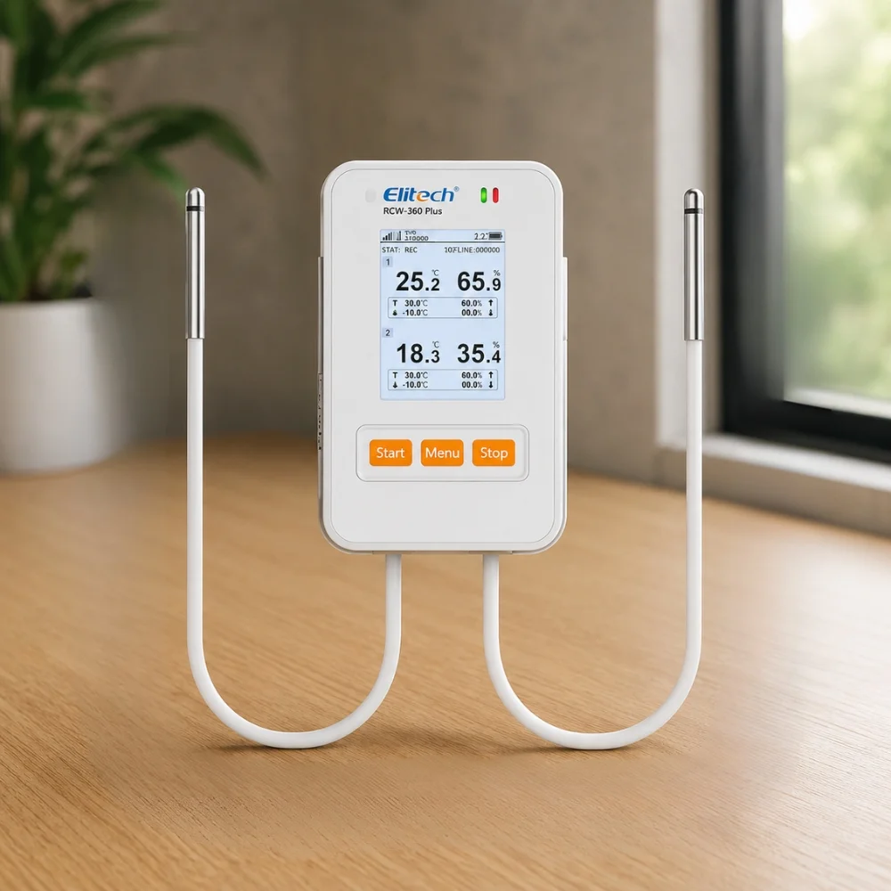 Nhiệt ẩm kế tự ghi Elitech RCW-360Plus-WG-DC 4G giá tốt
