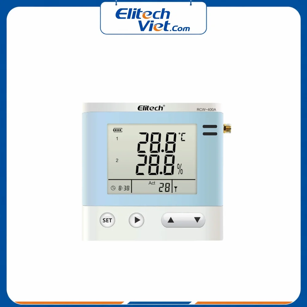 Nhiệt ẩm kế tự ghi Elitech RCW-400A.