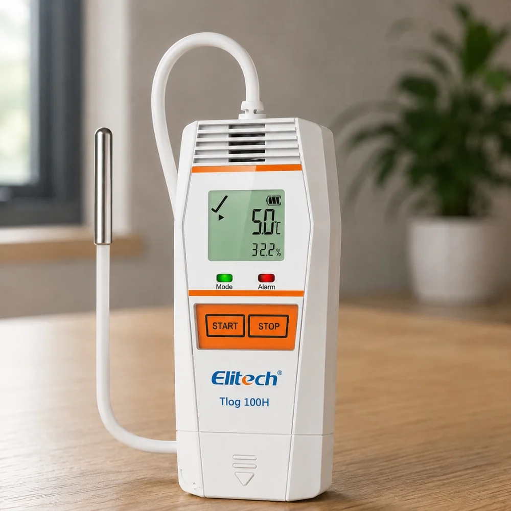 Nhiệt ẩm kế tự ghi Elitech Tlog 100H đang bán tại Elitech Việt Nam