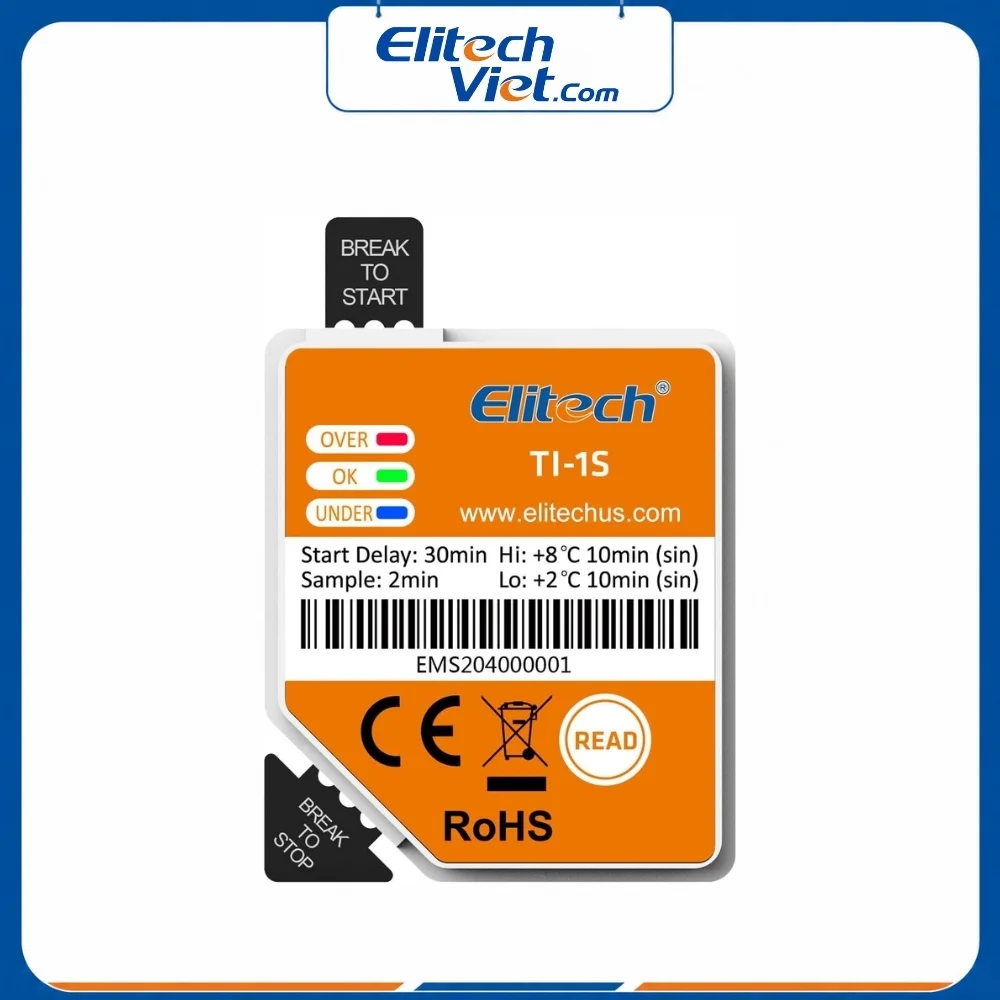 Nhiệt kế tự ghi dùng 1 lần Elitech TI-1S