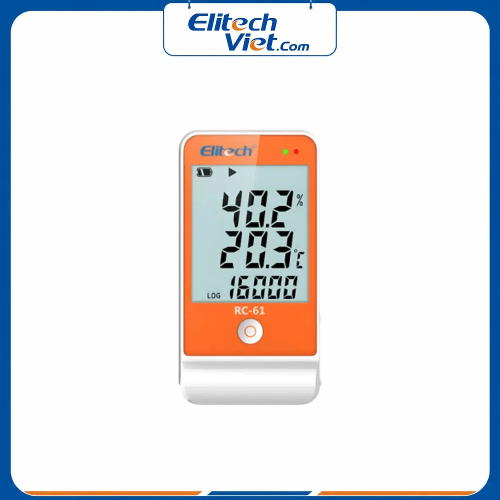 Nhiệt kế tự ghi nhiệt độ độ ẩm Elitech RC-61