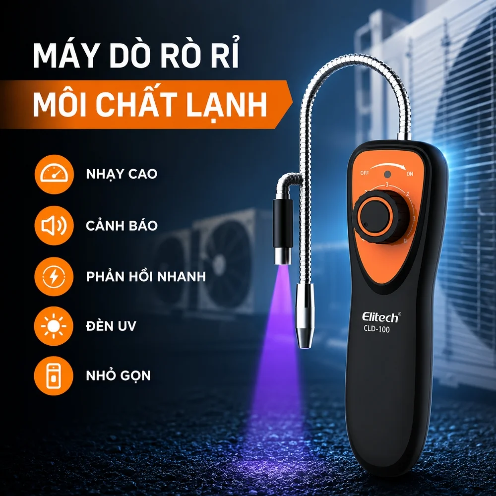Phát hiện môi chất lạnh Elitech CLD-100