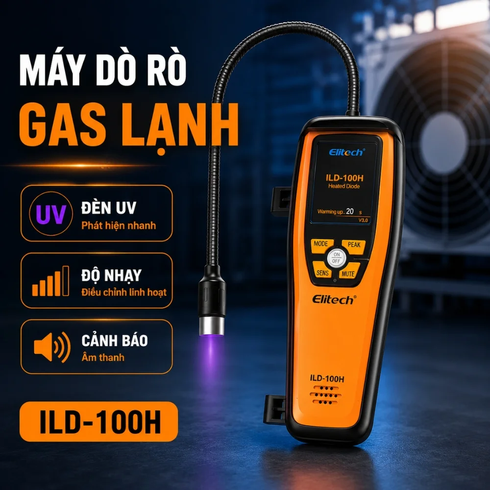 Phát hiện rò rỉ gas lạnh Elitech ILD-100H