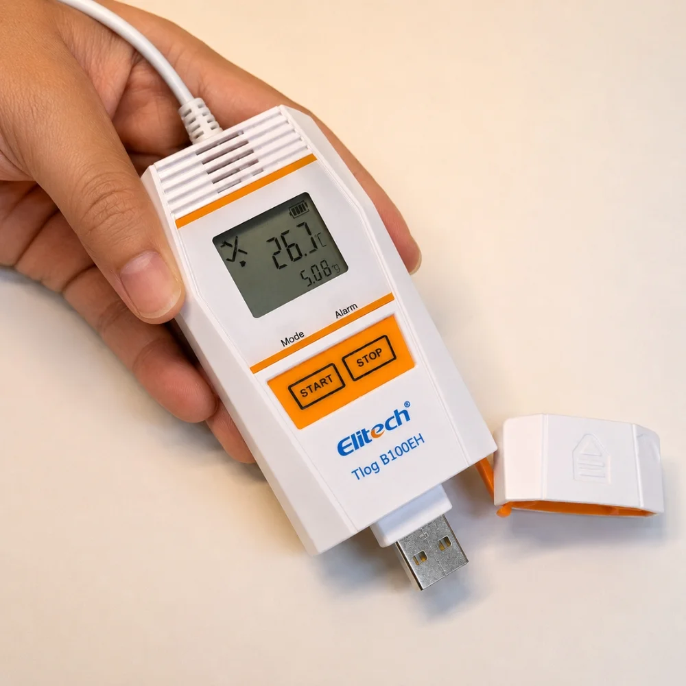 Sản phẩm nhiệt ẩm kế tự ghi Elitech Tlog B100EH bán tại Elitech Việt Nam