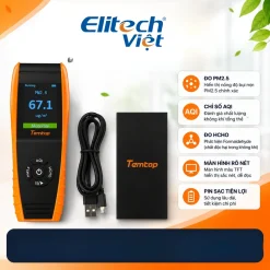 Phụ kiện đi kèm máy đo chất lượng không khí Temtop LKC-1000E 5 trong 1