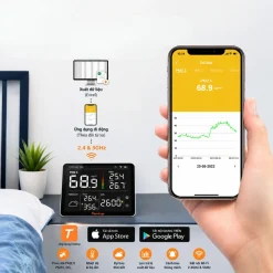 Temtop M100 kết nối và theo dõi dữ liệu trên ứng dụng