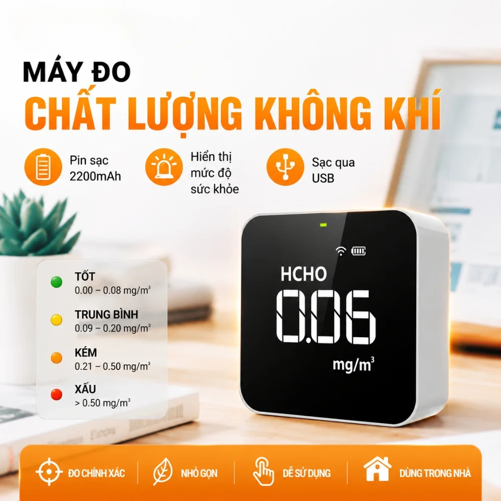 Temtop M10i đo chất lượng không khí trong nhà