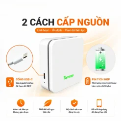 Temtop P1 hỗ trợ nguồn pin và USB linh hoạt