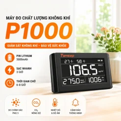 Temtop P1000 đo PM2.5, PM10, HCHO và TVOC