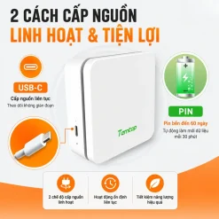 Temtop P2 hỗ trợ nguồn pin và USB linh hoạt