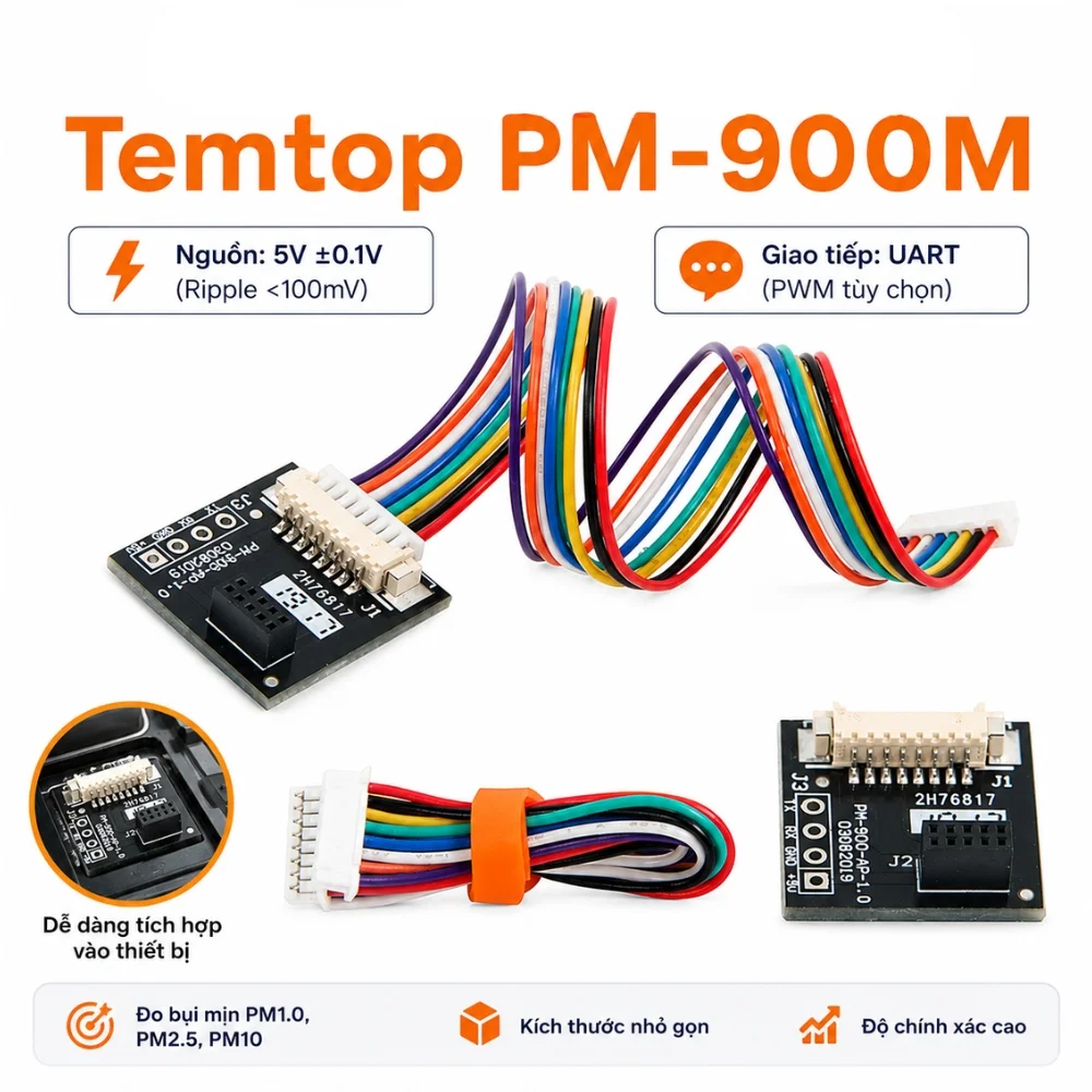 Dây cáp kết nối cảm biến Temtop PM-900M