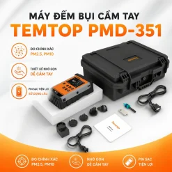 Hộp bảo quản và phụ kiện của Temtop PMD-351