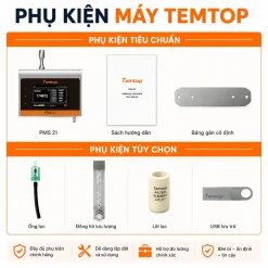 Phụ kiện tiêu chuẩn của máy đếm hạt bụi từ xa Temtop PMS-21