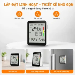 Temtop S1+ lắp đặt linh hoạt trên bàn làm việc hoặc trong phòng