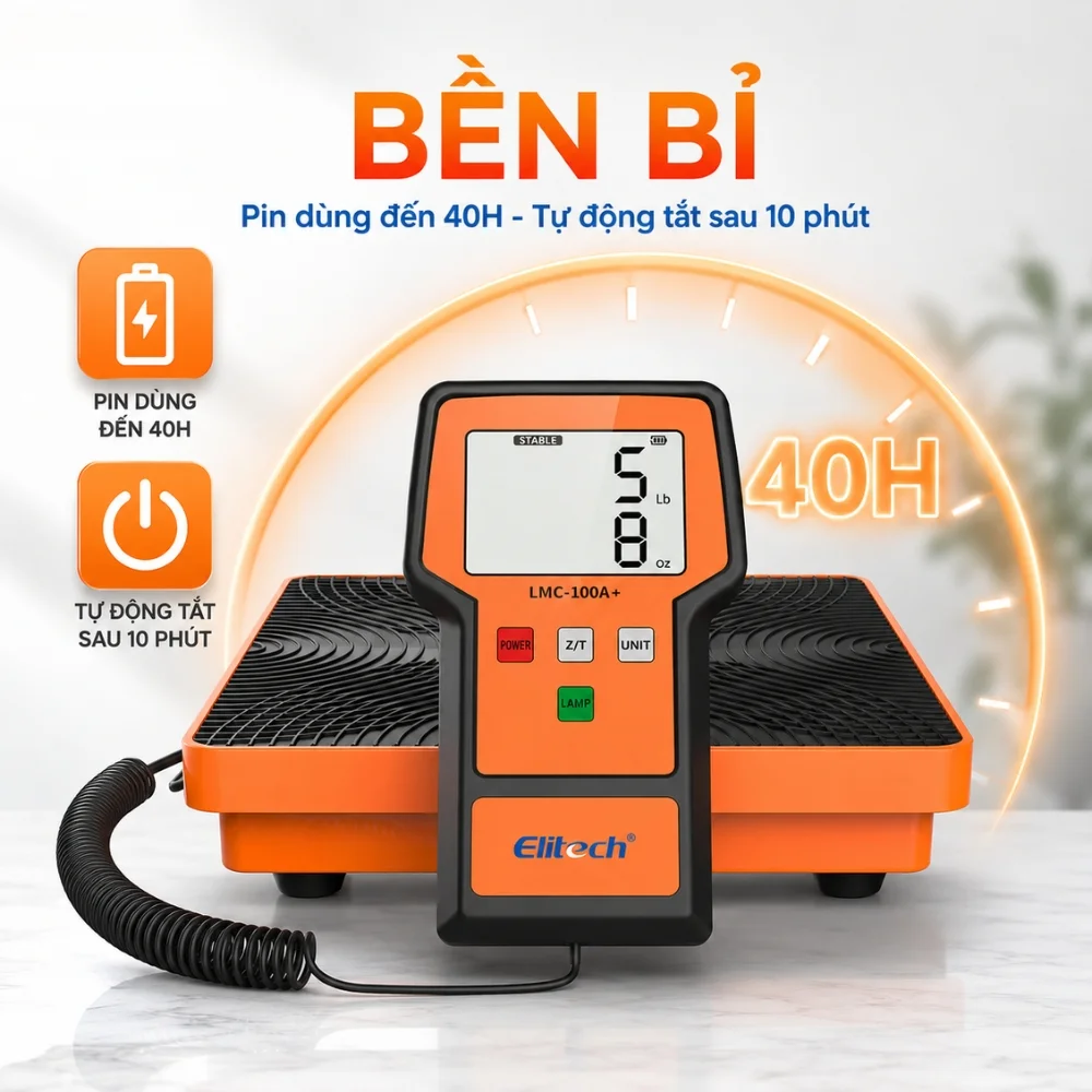 Thiết kế bền bỉ của cân chất môi lạnh Elitech LMC-100A+