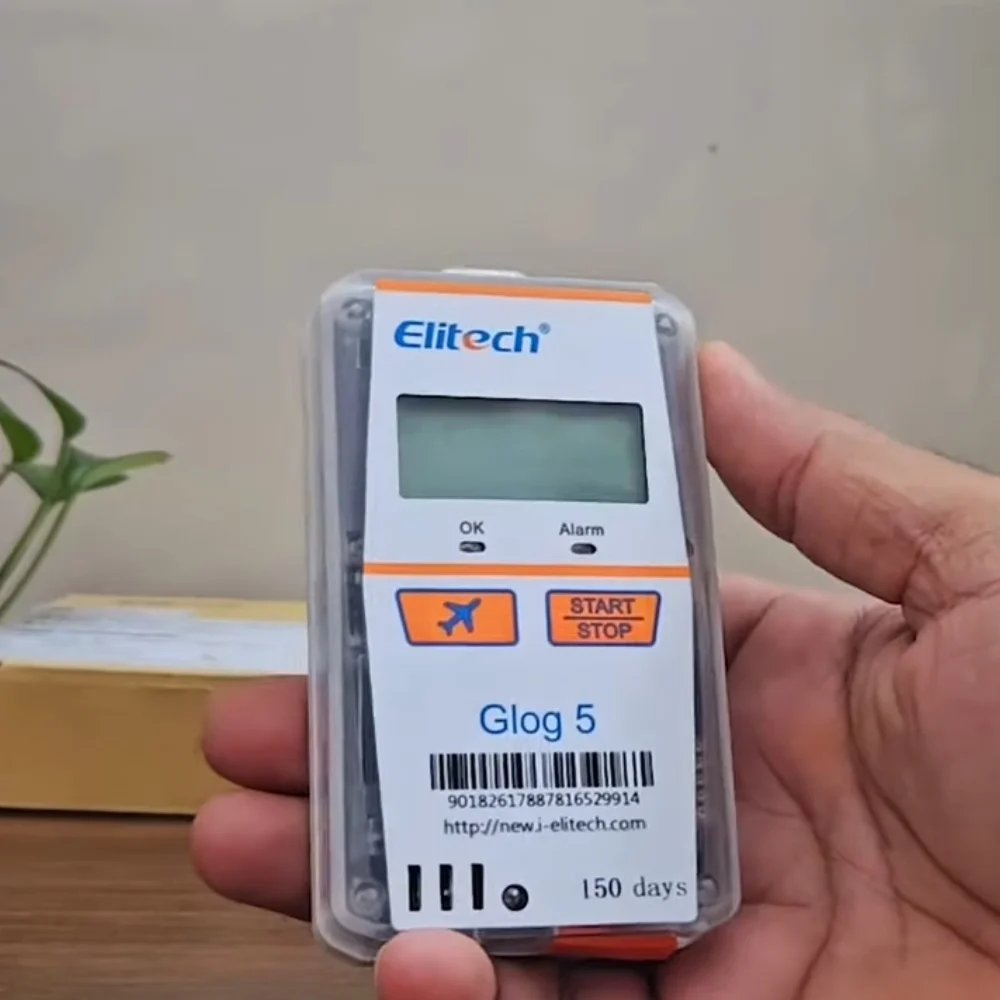 Thiết kế nhiệt ẩm kế tự ghi dùng một lần IoT Elitech Glog 5
