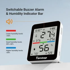Tính năng máy đo nhiệt độ, độ ẩm Bluetooth Temtop T1