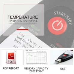 Tính năng máy ghi dữ liệu nhiệt độ dùng 1 lần Temtop TemLog ST-5
