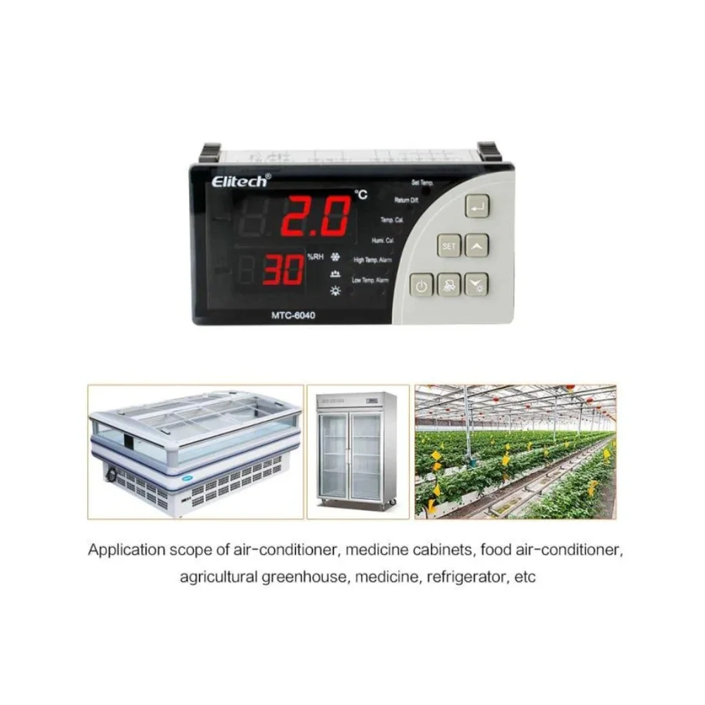 Ứng dụng bộ điều khiển nhiệt độ và độ ẩm Elitech MTC-6040