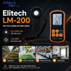 Đo cường độ ánh sáng Elitech LM-200