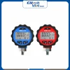 Đồng hồ đo áp suất kỹ thuật số Elitech PG-30 Pro màu đỏ và xanh dương