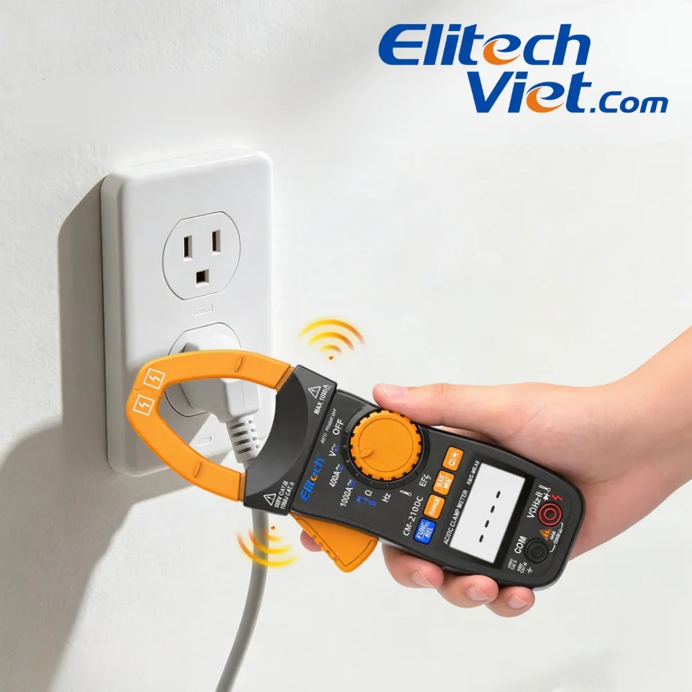 Elitech CM-210DC đo kiểm hệ thống điện dân dụng