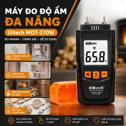 Elitech MOT-270W đo độ ẩm đa năng cho nhiều vật liệu