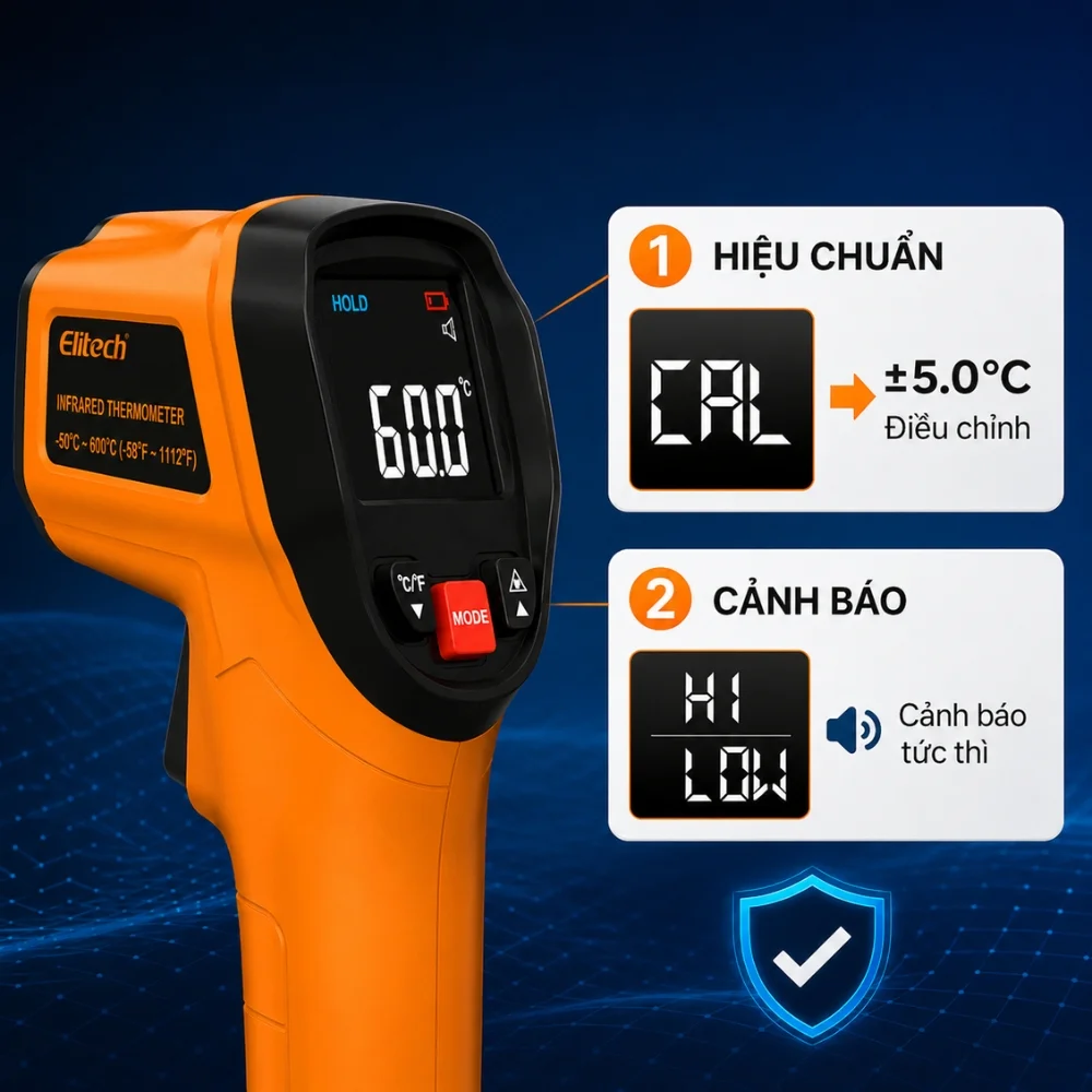 Hiệu chuẩn nhiệt độ Elitech DIT-520