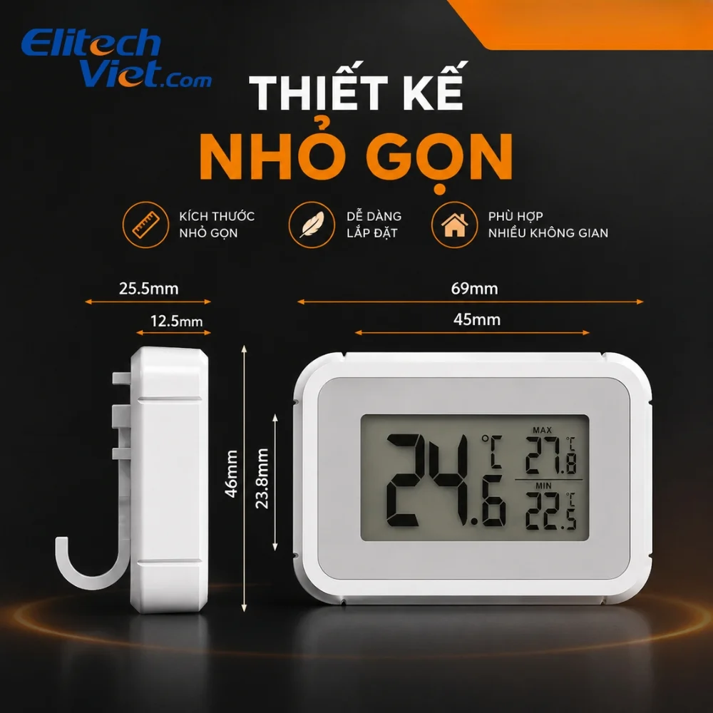 Thiết kế nhỏ gọn Elitech TM-2T
