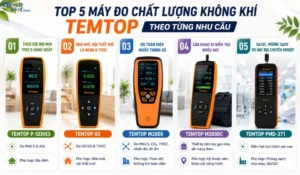 Top 5 máy đo chất lượng không khí Temtop theo từng nhu cầu